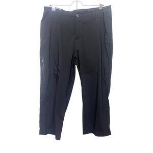NWT KHOMBU Capri Lightweight Pants Women’s Sz Large Black Hiking Activewear